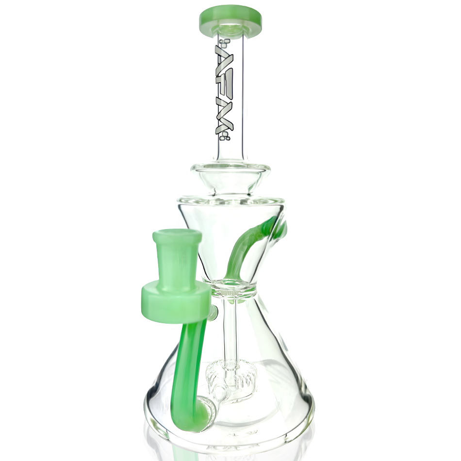AFM 8.5″ Tulip Clear Glass Recycler Dab Rig