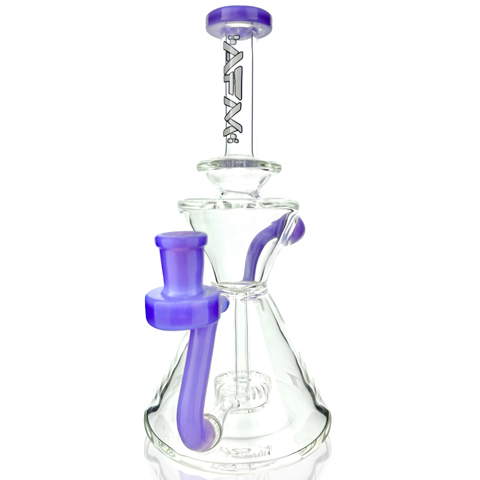AFM 8.5″ Tulip Clear Glass Recycler Dab Rig
