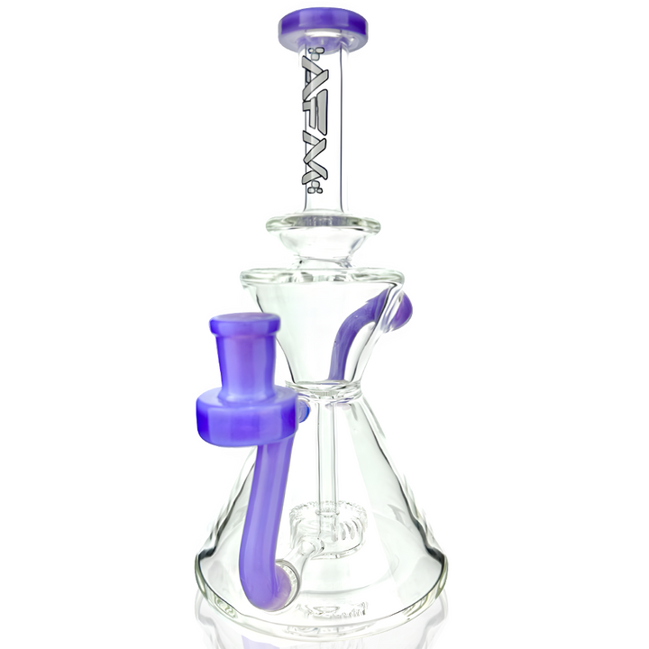AFM 8.5″ Tulip Clear Glass Recycler Dab Rig