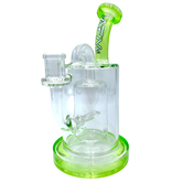 8" AFM Pump Color Glass Recycler Dab Rig