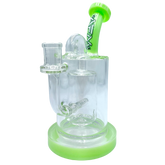 8" AFM Pump Color Glass Recycler Dab Rig