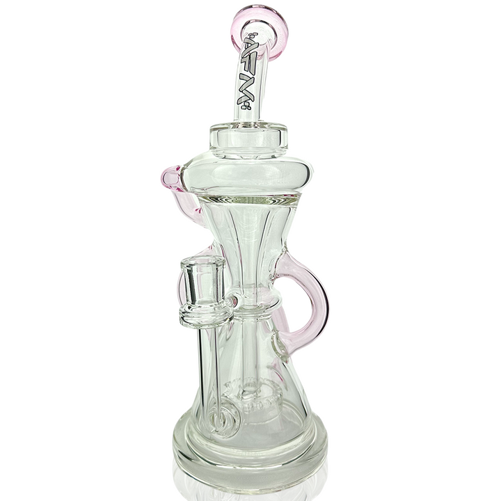 12" AFM Glass Looking Glass Clear Recycler Dab Rig | AFM Smoke