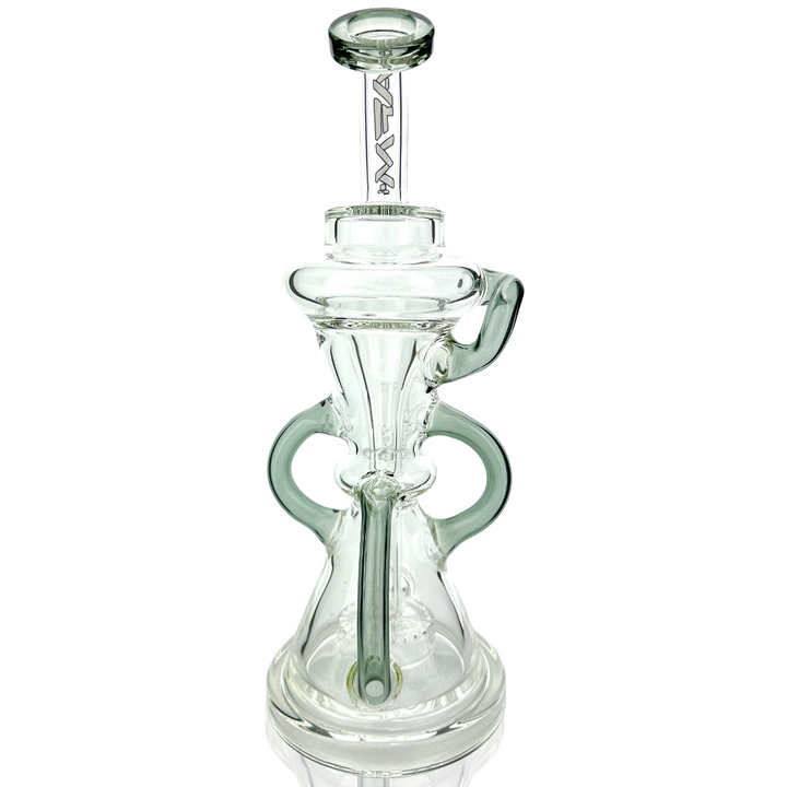 12" AFM Glass Looking Glass Clear Recycler Dab Rig | AFM Smoke