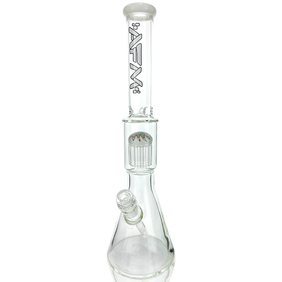 18" AFM Reversal Tree Beaker Color Lip Bong