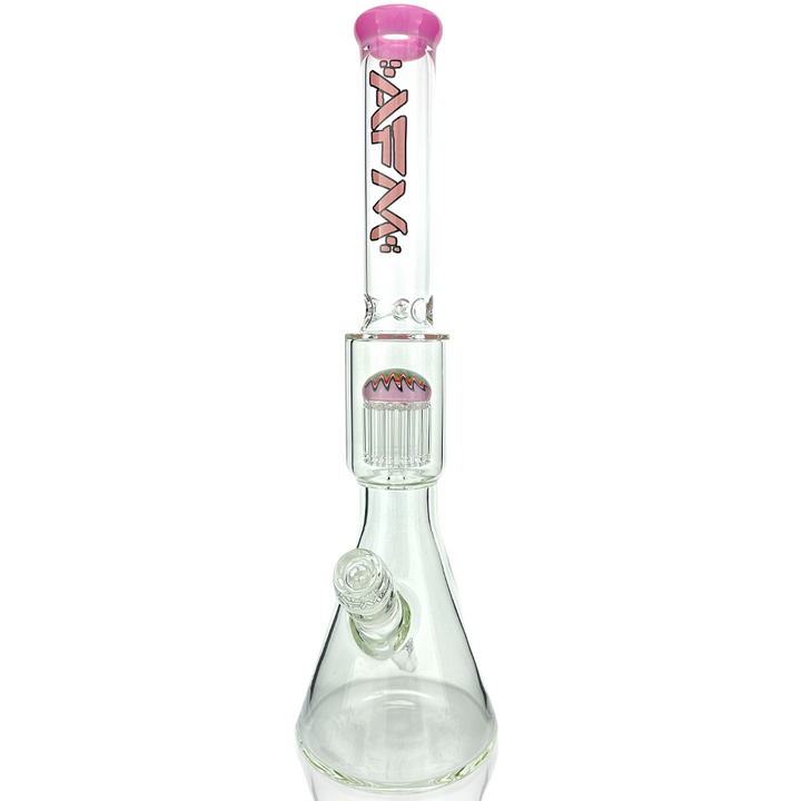 18" AFM Reversal Tree Beaker Color Lip Bong