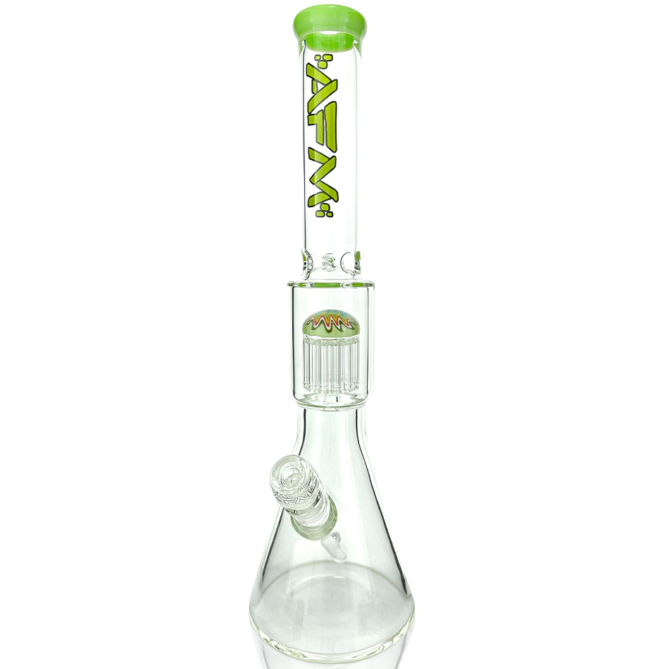 18" AFM Reversal Tree Beaker Color Lip Bong