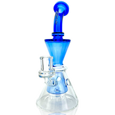 9" AFM Swiss Cheese Glass Dab Rig + Quartz Banger Bundle