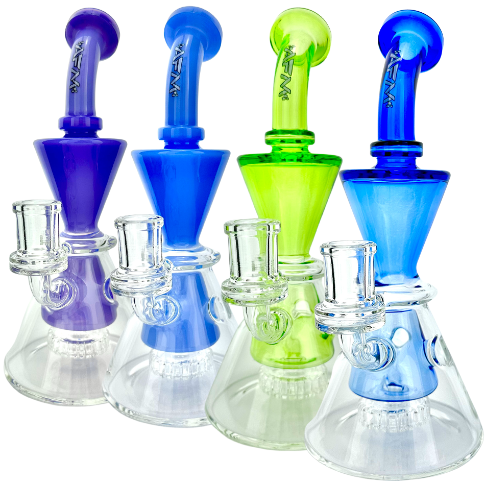 9" AFM  Swiss Cheese Glass Dab Rig | AFM Smoke