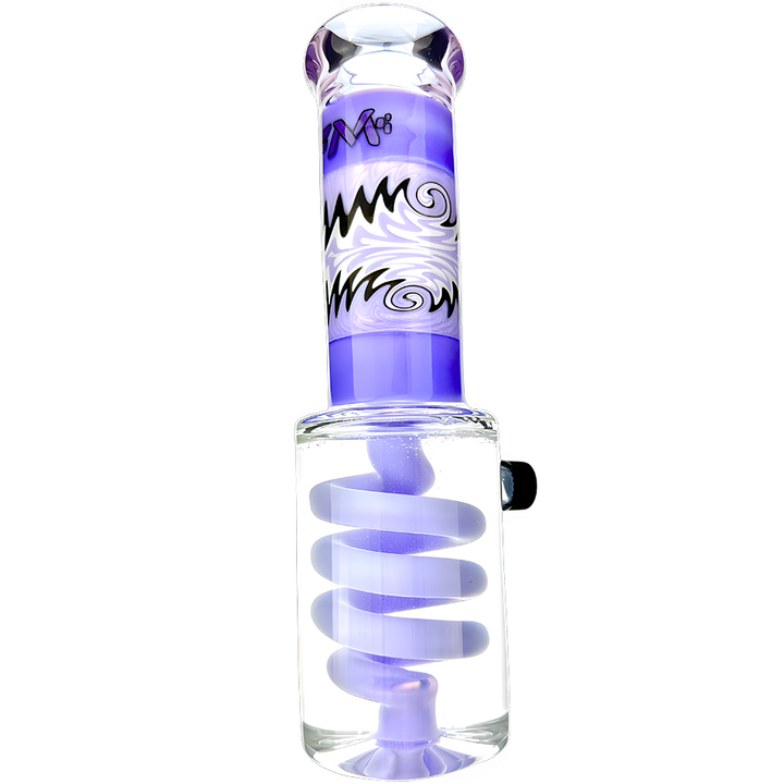 18" AFM Reversal Straight Freezable Coil Glass Beaker Bong – Removable Glycerin Coil Water Pipe