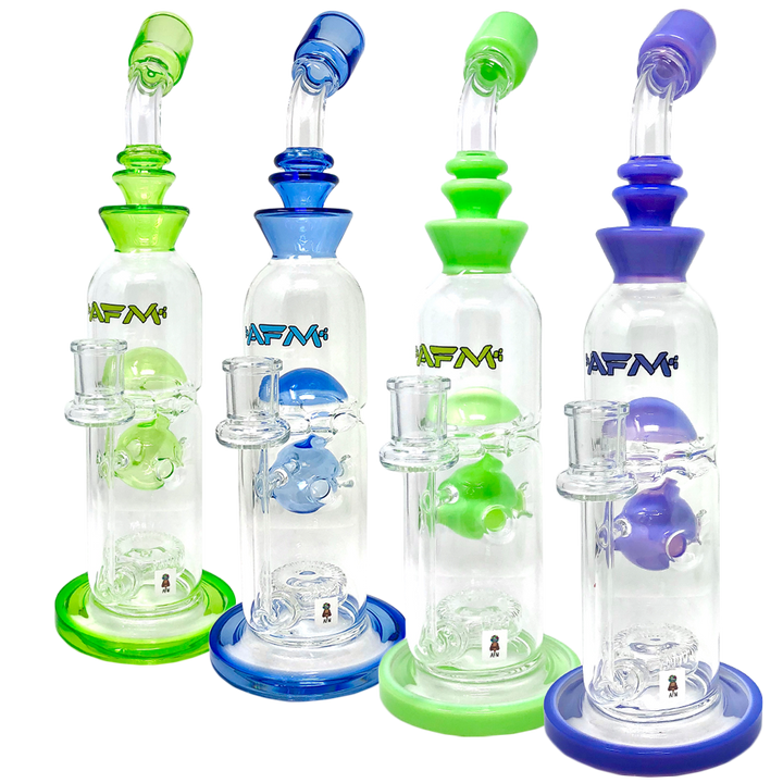 AFM 12″ Big Swiss Perc Straight Dab Rig | AFM Smoke