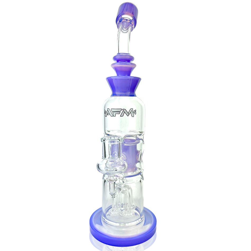 12" AFM Glass Aurora Quad Showerhead Dab Rig | AFM Smoke