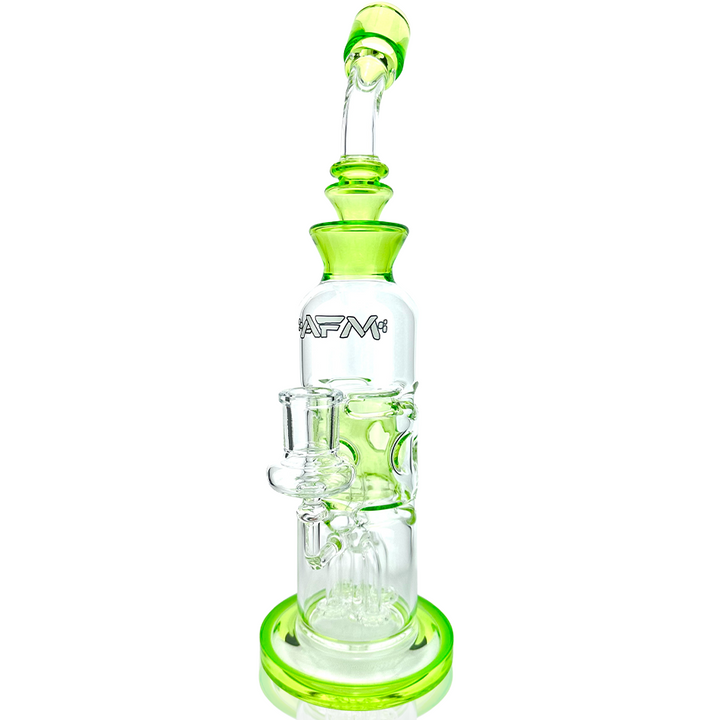 12" AFM Glass Aurora Quad Showerhead Dab Rig | AFM Smoke