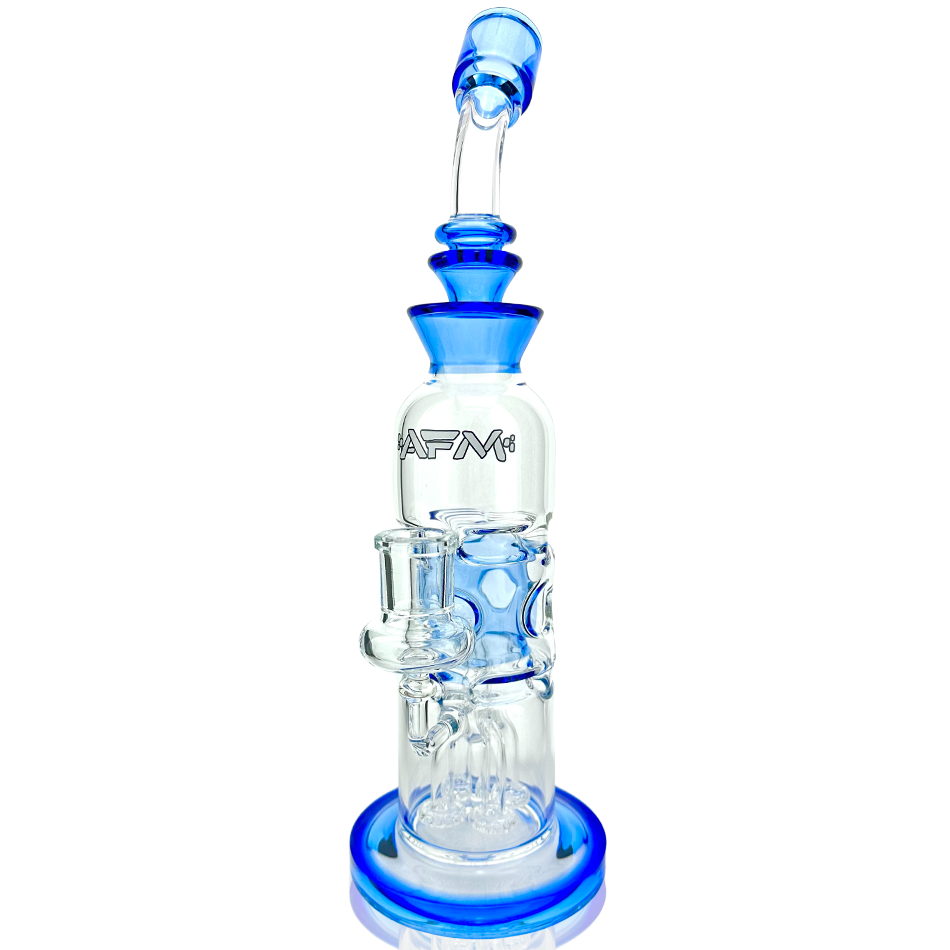 12" AFM Glass Aurora Quad Showerhead Dab Rig | AFM Smoke