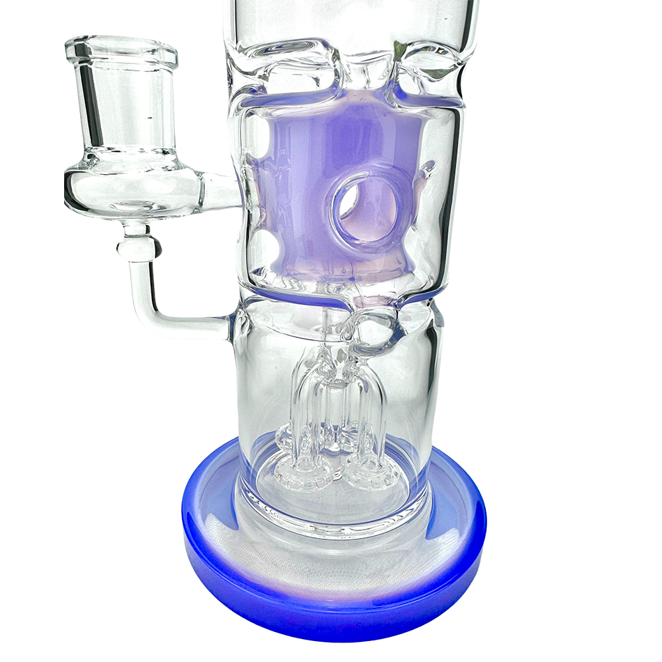 12" AFM Glass Aurora Quad Showerhead Dab Rig | AFM Smoke