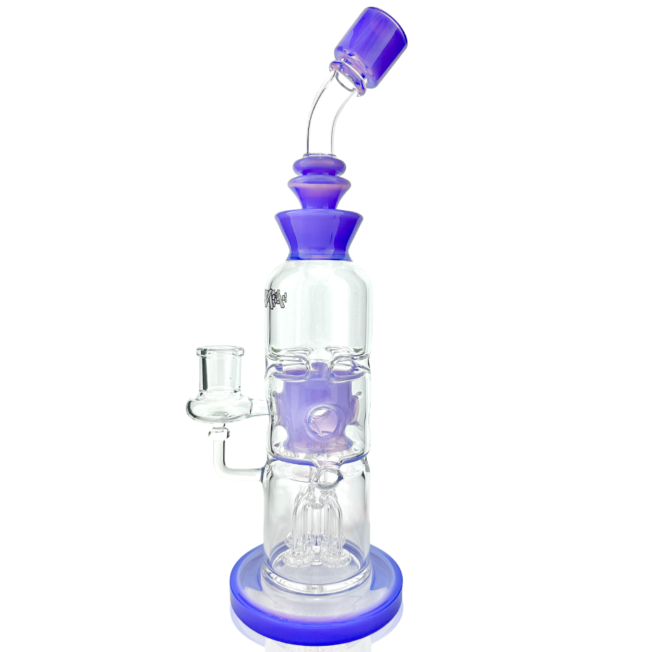 12" AFM Glass Aurora Quad Showerhead Dab Rig | AFM Smoke