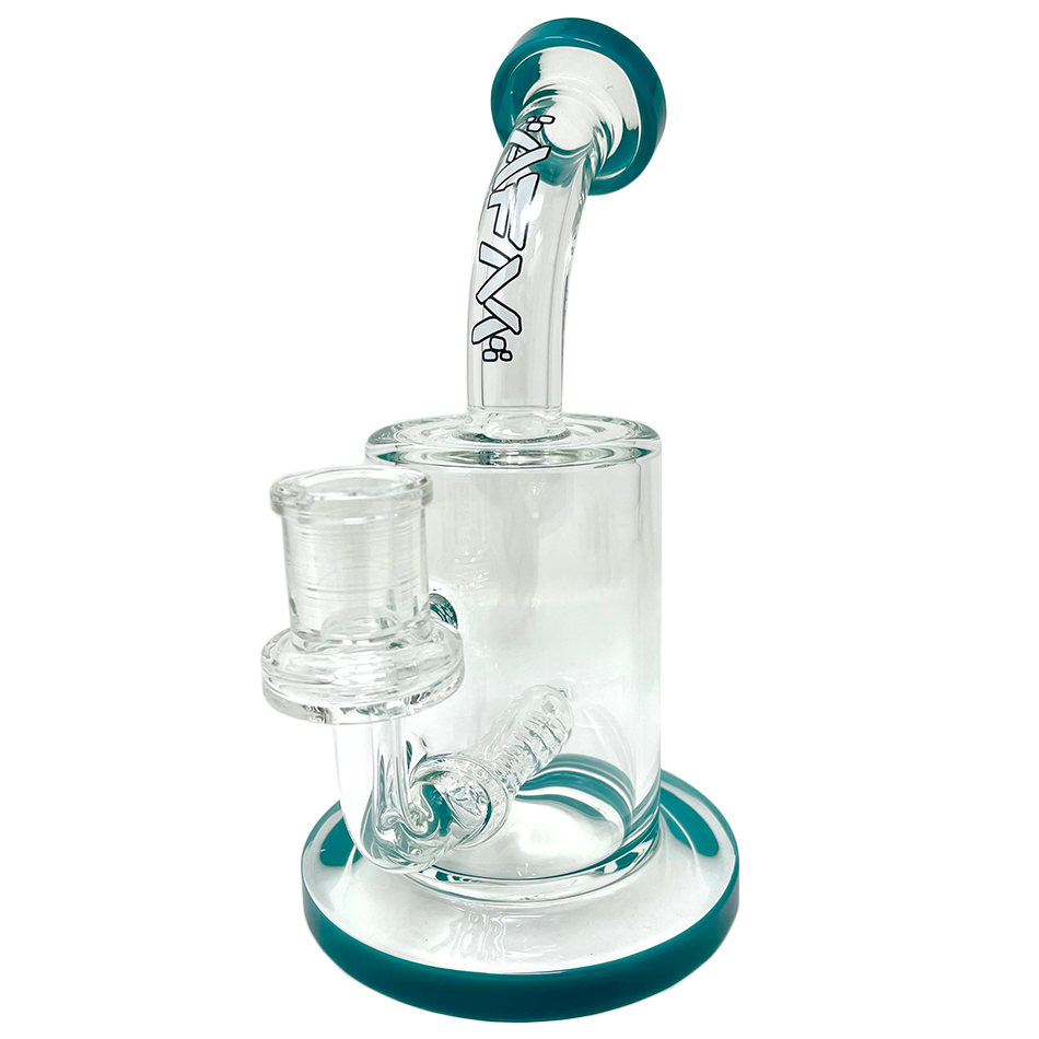 7.5"  AFM Clear Glass Inline Perc Dab Rig