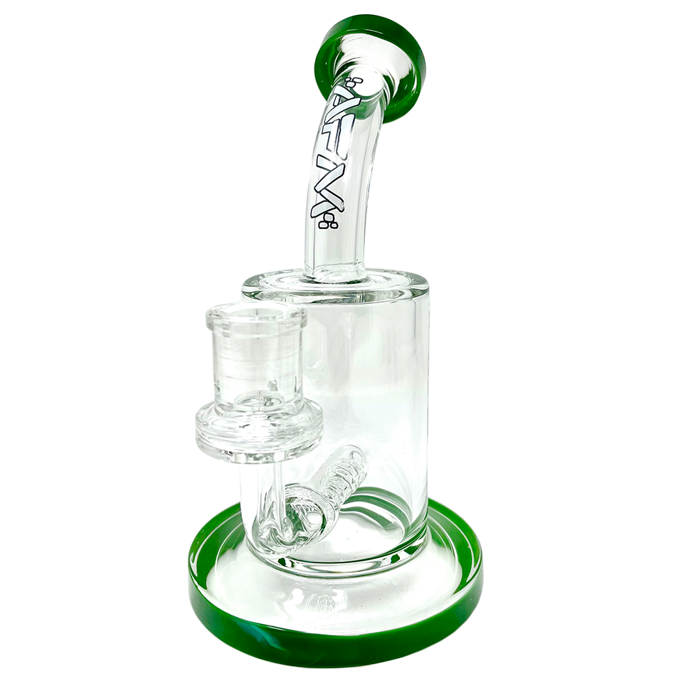 7.5"  AFM Clear Glass Inline Perc Dab Rig