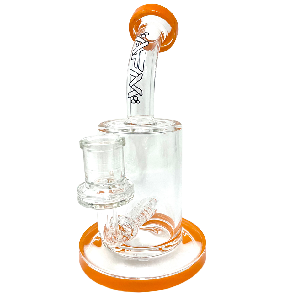 7.5"  AFM Clear Glass Inline Perc Dab Rig