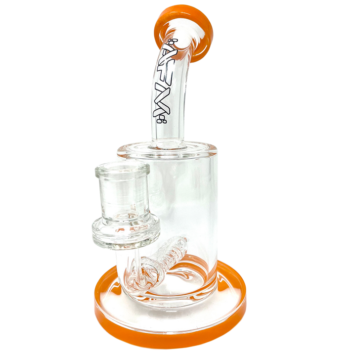 7.5"  AFM Clear Glass Inline Perc Dab Rig