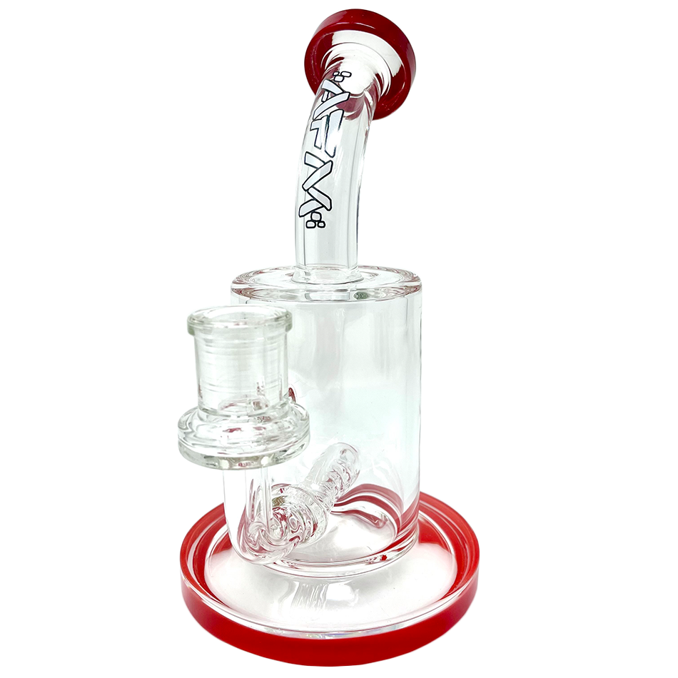 7.5"  AFM Clear Glass Inline Perc Dab Rig
