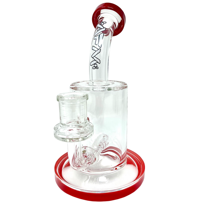 7.5"  AFM Clear Glass Inline Perc Dab Rig