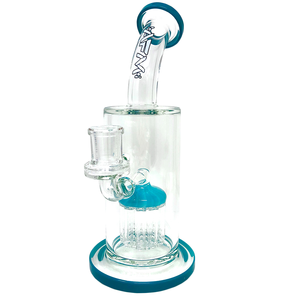 9" AFM Groovy Arm Perc Glass Dab Rig | AFM Smoke