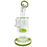 9" AFM Groovy Arm Perc Glass Dab Rig + Quartz Banger & Carb Cap Bundle