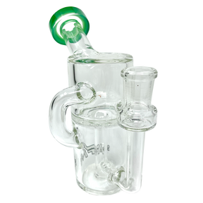 5.5" Power Can Clear Glass Recycler Mini Dab Rig