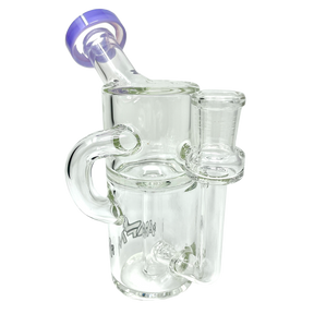 5.5" Power Can Clear Glass Recycler Mini Dab Rig
