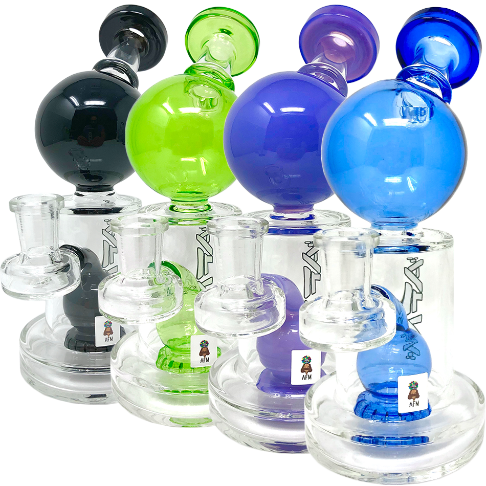 8" AFM Bubble Head Glass Dab Rig | AFM Smoke