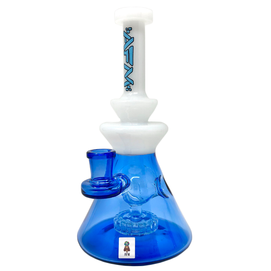 8" AFM Swiss Pyramid Color Glass Dab Rig
