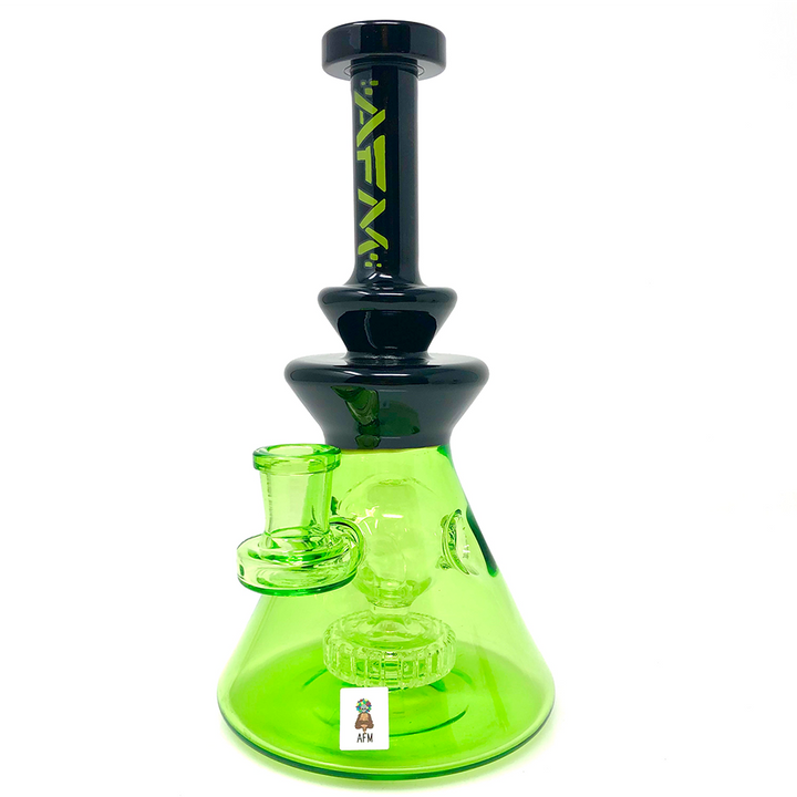 8" AFM Swiss Pyramid Color Glass Dab Rig