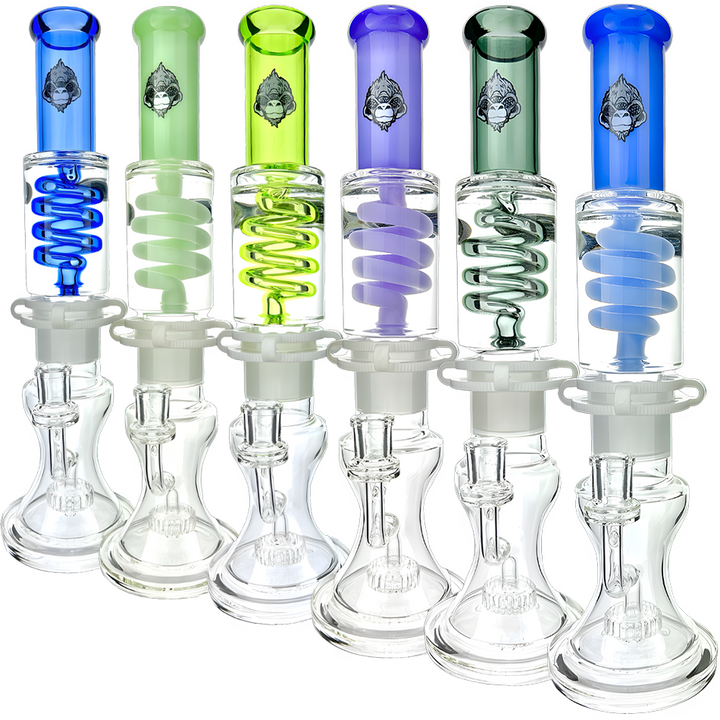 14″ AFM Shower Head Freezable Coil Bong – Glycerin Coil