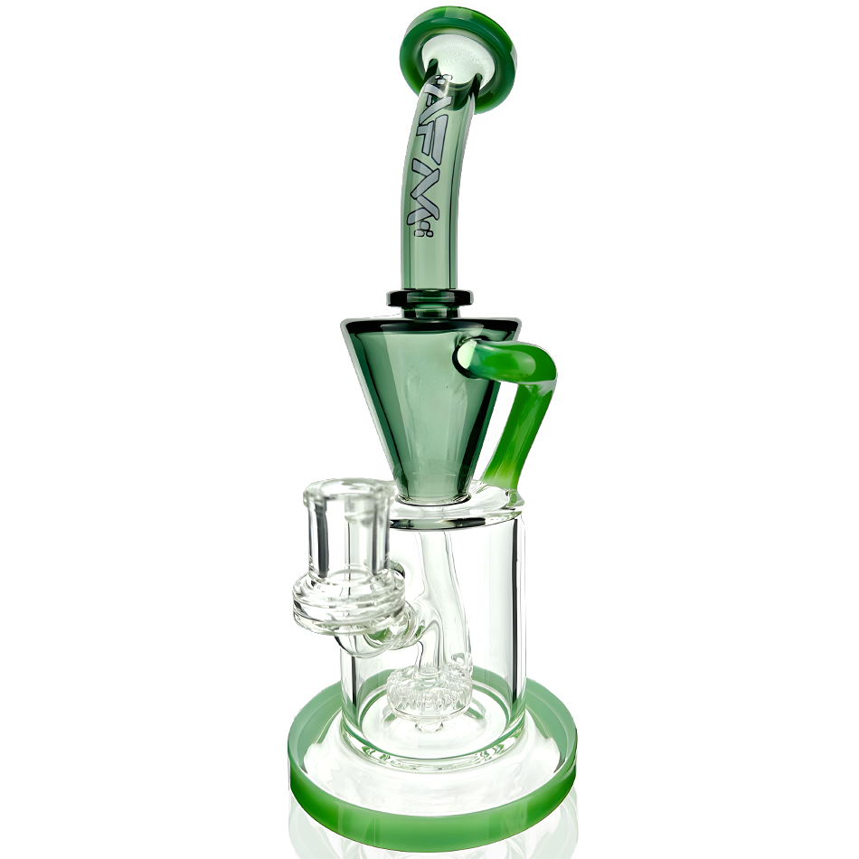 AFM 10″ Drain Incycler Double Color Dab Rig