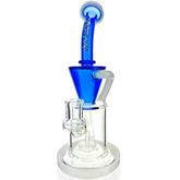 10" AFM Drain Incycler Double Color Dab Rig + Quartz Banger & Carb Cap Bundle