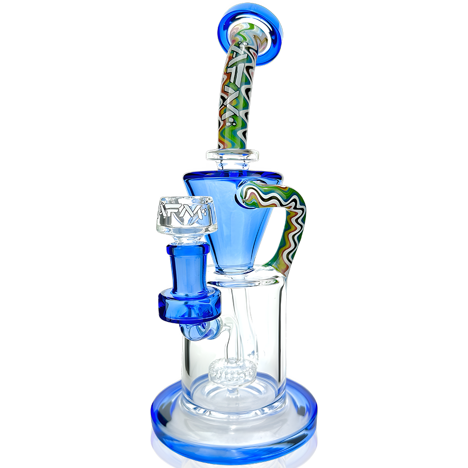 AFM 10″ Drain Incycler Reversal Showerhead Dab Rig | AFM Smoke