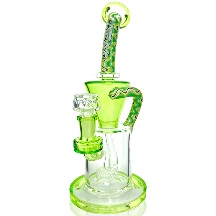 AFM 10″ Drain Incycler Reversal Showerhead Dab Rig | AFM Smoke
