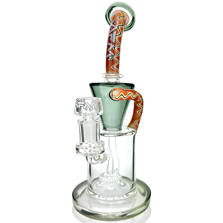 AFM 10″ Drain Incycler Reversal Showerhead Dab Rig | AFM Smoke