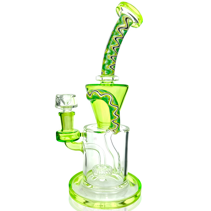 AFM 10″ Drain Incycler Reversal Showerhead Dab Rig | AFM Smoke