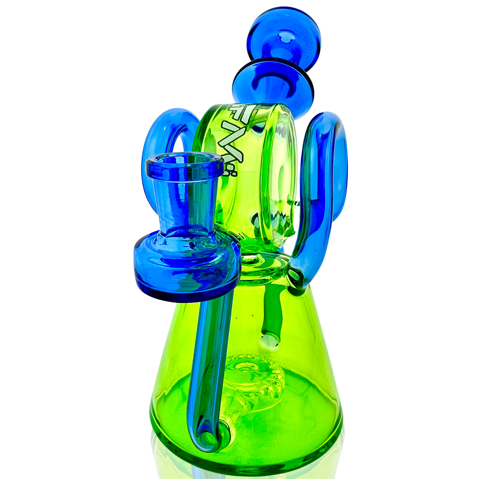 AFM 8″ Double Ram Recycler Dab Rig