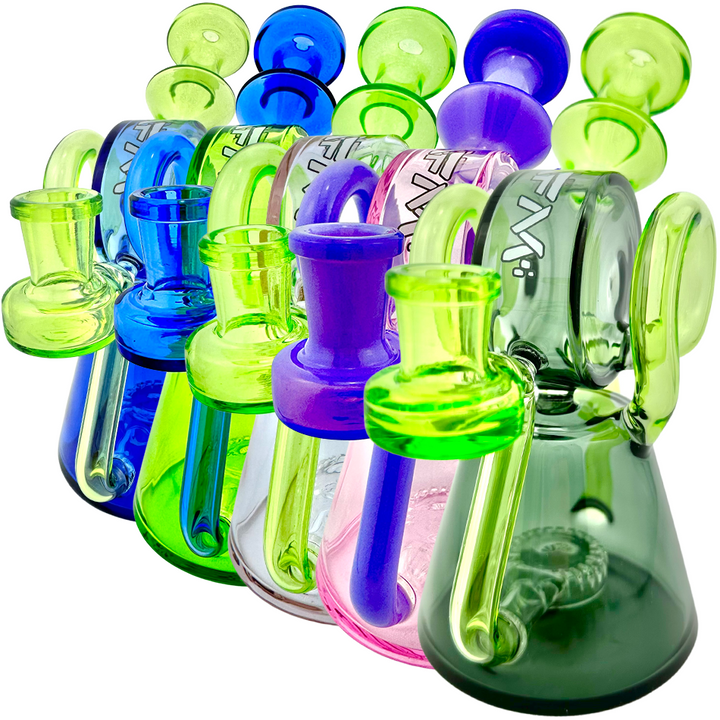 AFM 8″ Double Ram Recycler Dab Rig