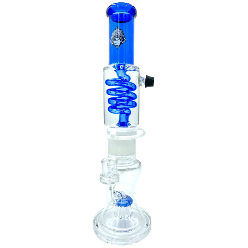 14" AFM Glass Tree Perc Glass Freezable Coil Beaker Bong | AFM Smoke