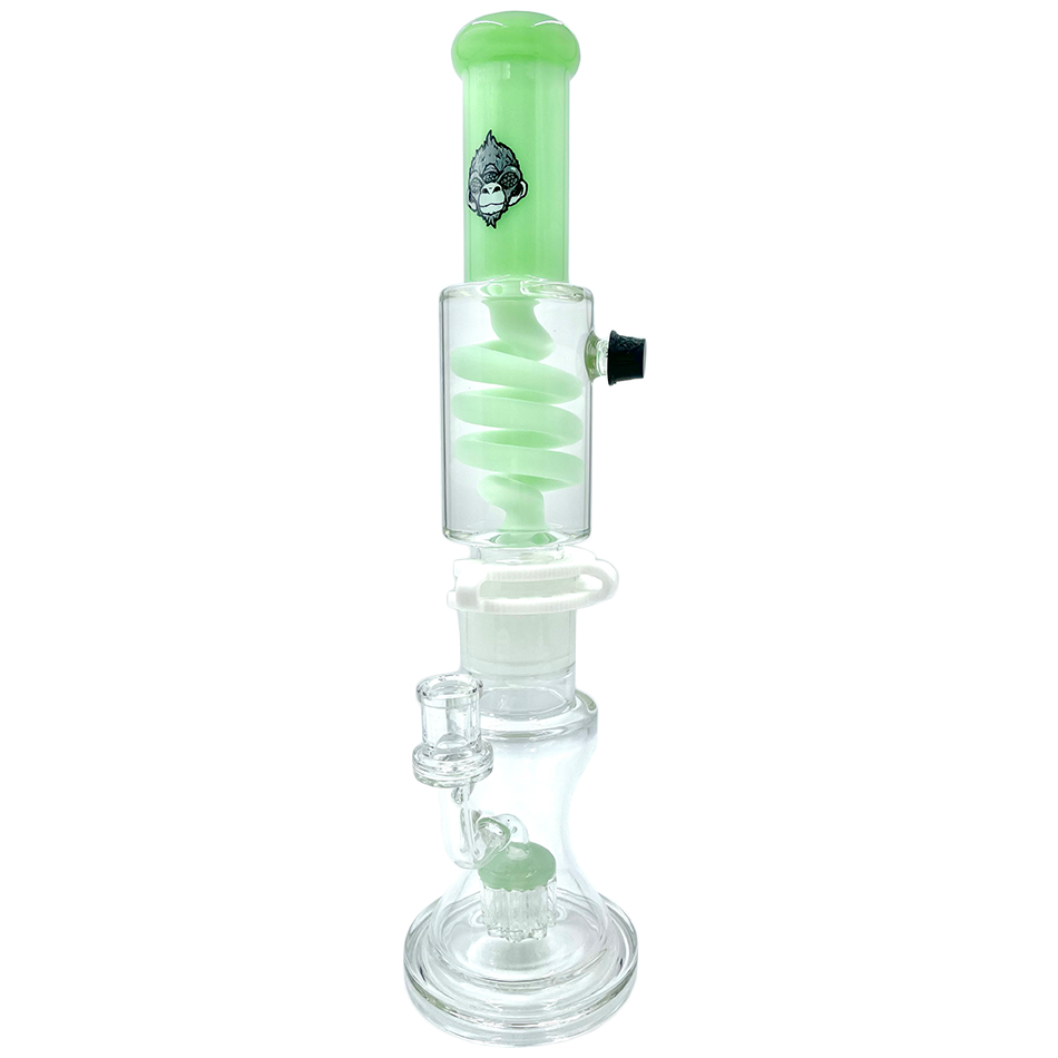 14" AFM Glass Tree Perc Glass Freezable Coil Beaker Bong | AFM Smoke