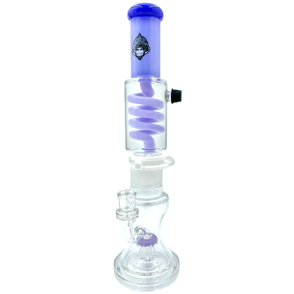 14" AFM Glass Tree Perc Glass Freezable Coil Beaker Bong | AFM Smoke
