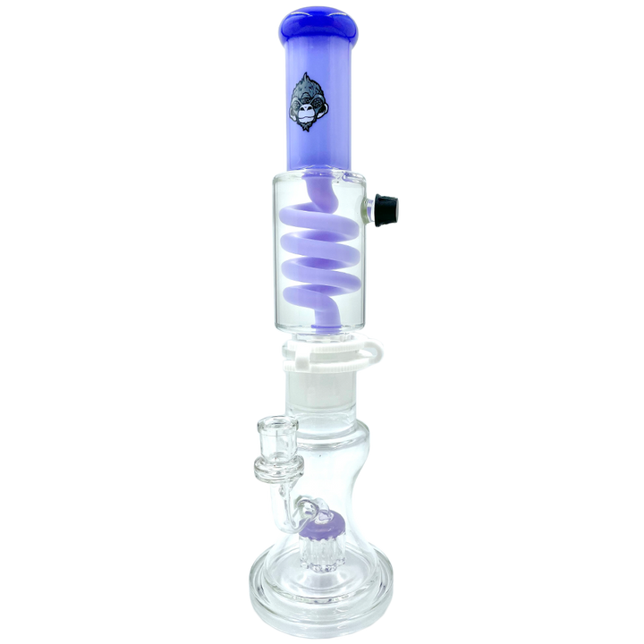 14" AFM Glass Tree Perc Glass Freezable Coil Beaker Bong | AFM Smoke