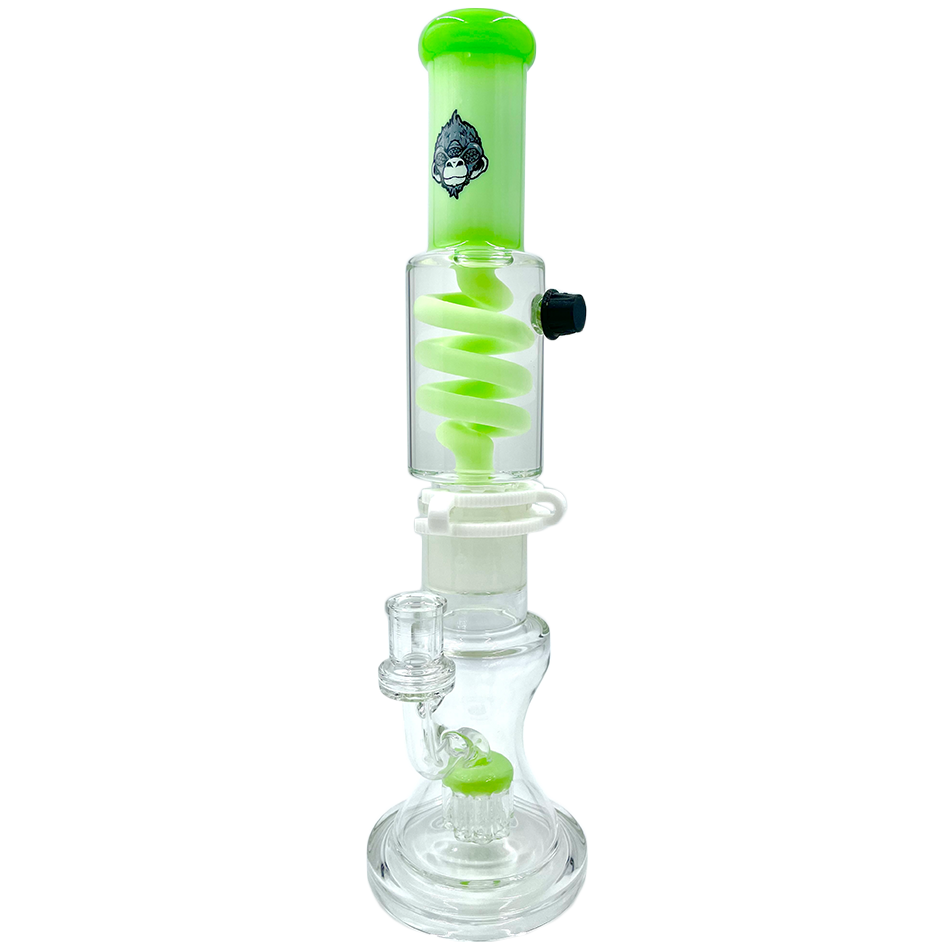 14" AFM Glass Tree Perc Glass Freezable Coil Beaker Bong | AFM Smoke