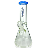10" Classic Glass Colored Lip Beaker Bong