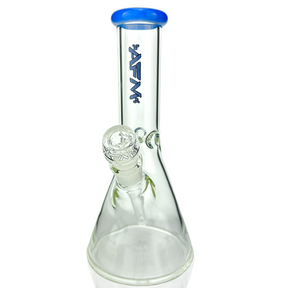 10" AFM Glass Classic Colored Lip Beaker Bong