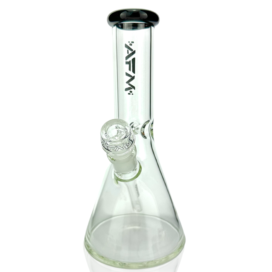 10" AFM Glass Classic Colored Lip Beaker Bong