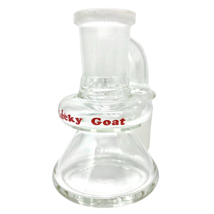 Lucky Goat Clear Glass 3-Inch Dry Ash Catcher — Glass Bong Attachment